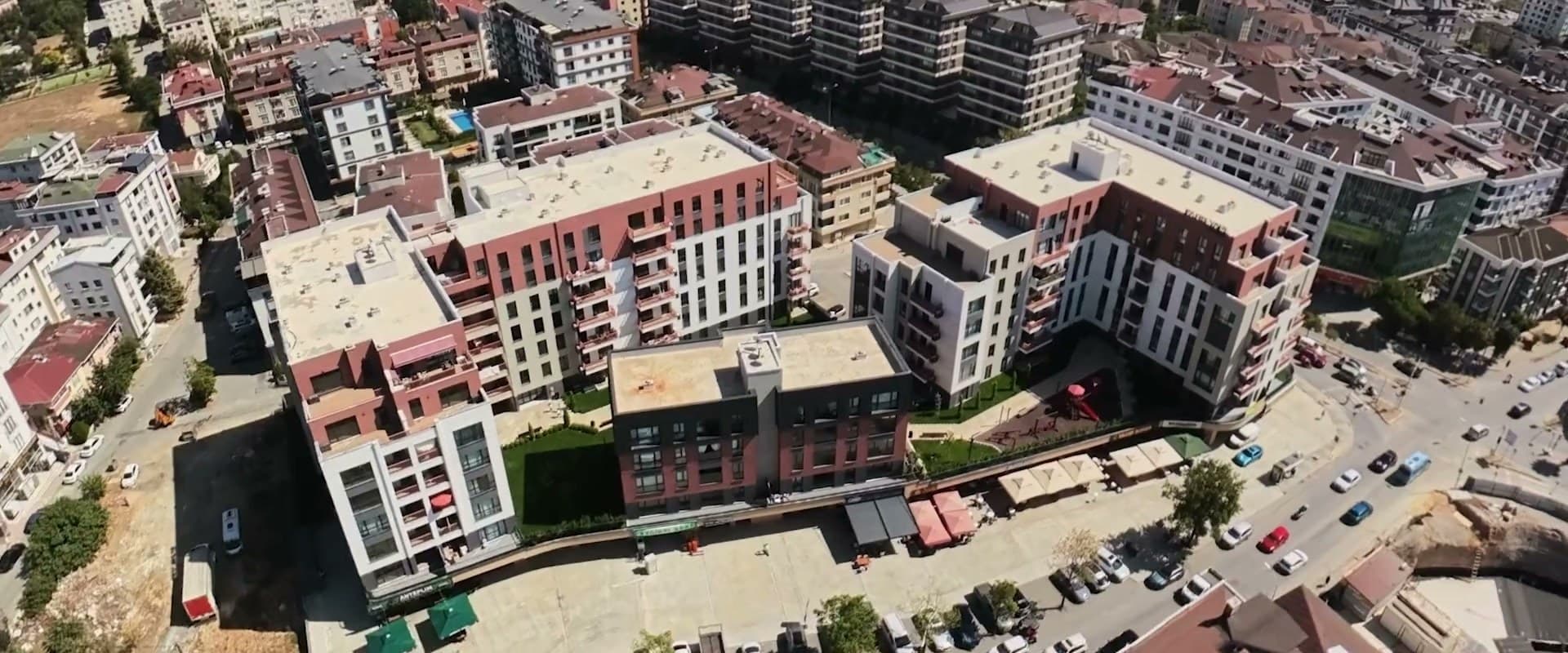 Fars Pandros blokları ve çevresi, havadan