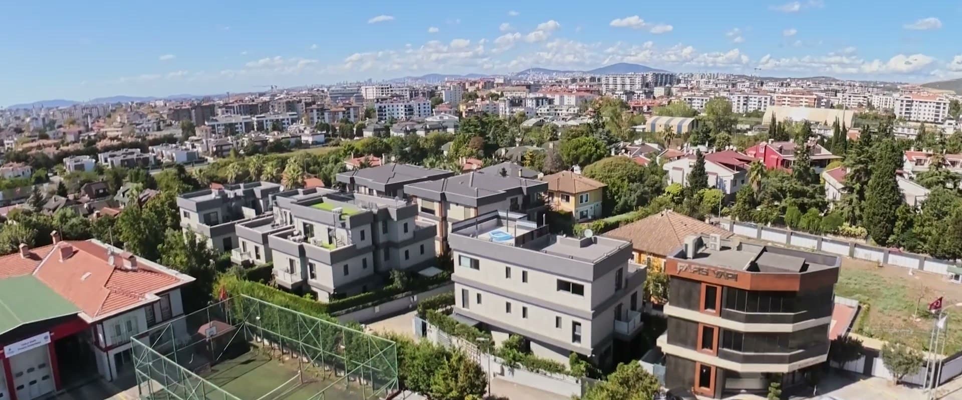 Verde Villaları ve çevresi, havadan